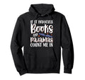 If It Involves Books And Pajamas Count Me Hoodie - Minimalist Print Unisex - T-Shirt, Sweatshirt, Hoodie