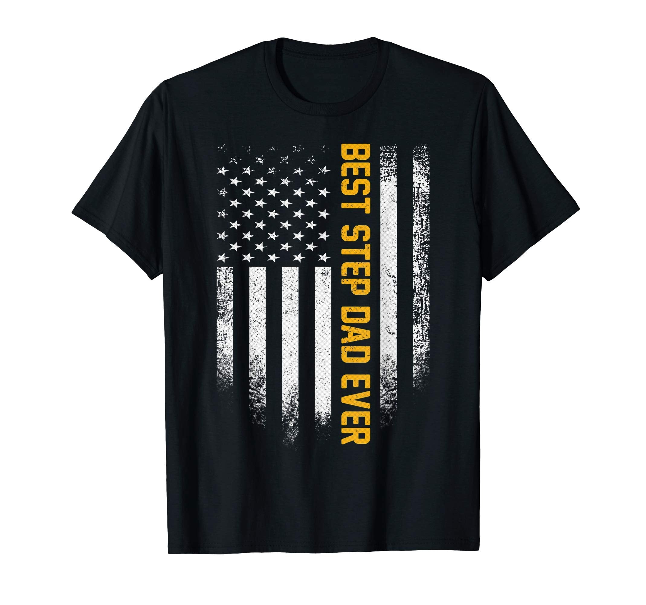 Usa American Flag Best Step Dad T-Shirt - Fun Novelty Design for Adults - T-Shirt, Sweatshirt, Hoodie