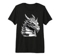Dragon Book Tri Blend T-Shirt - Minimalist Print for Adults - T-Shirt, Sweatshirt, Hoodie