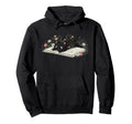 Black Cat Reading Book Lover Bibliophile Hoodie - Novelty Apparel Unisex - T-Shirt, Sweatshirt, Hoodie