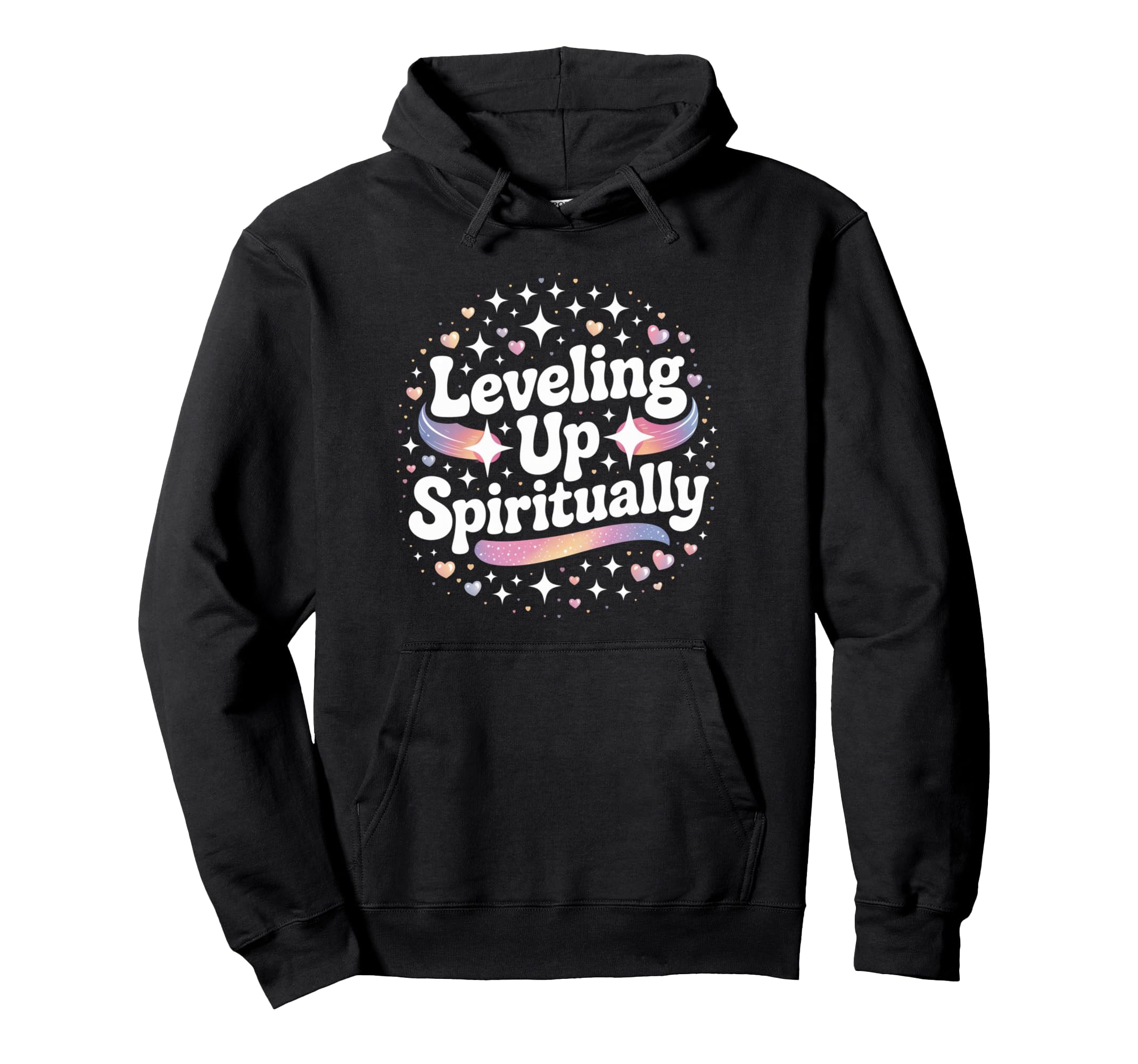 Leveling Up Spiritually Hoodie - Casual Everyday Wear for Adults - T-Shirt, Sweatshirt, Hoodie