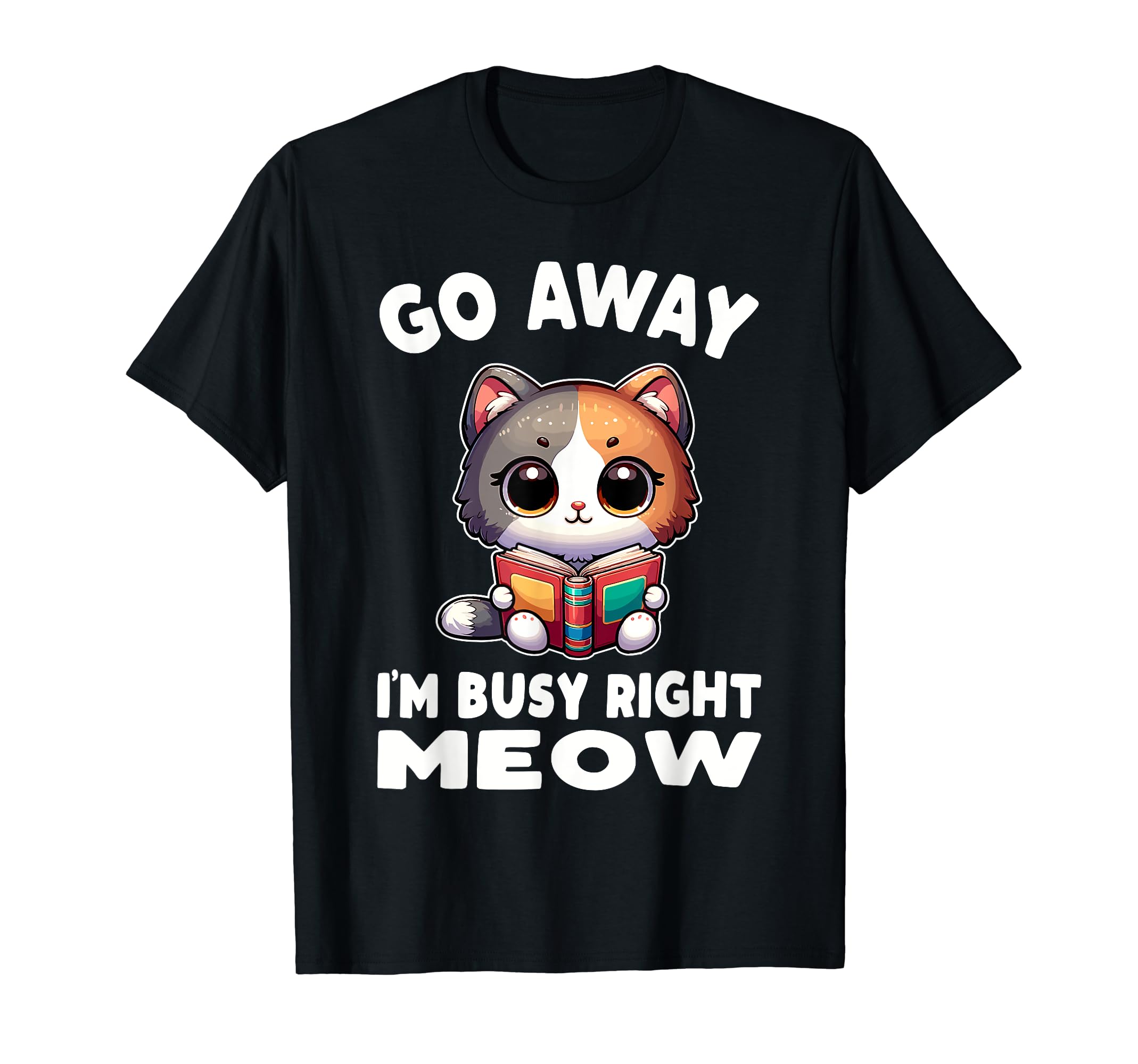 Reading Book Cat Library Reading T-Shirt - Novelty Apparel for Adults - T-Shirt, Sweatshirt, Hoodie