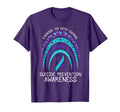 Boho Rainbow Suicide Awareness Mental Health T-Shirt - Graphic Print Unisex - T-Shirt, Sweatshirt, Hoodie