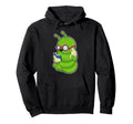 Caterpillar Nerd Book Glasses Hoodie - Casual Everyday Wear Men Women - T-Shirt, Sweatshirt, Hoodie