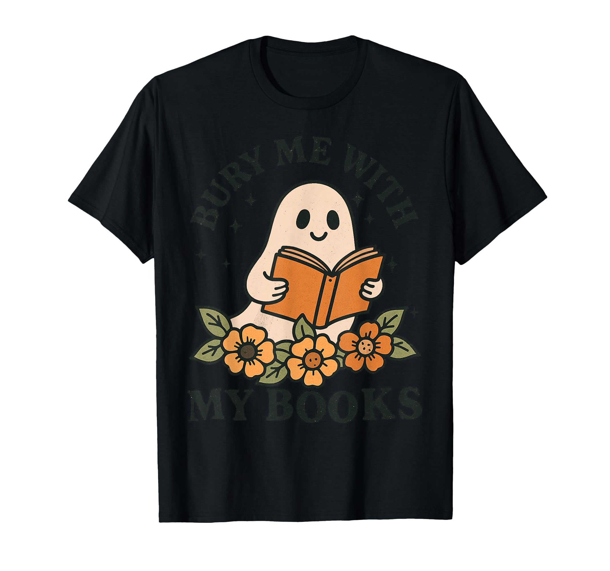 Funny Bury Me My Books Ghost T-Shirt - Streetwear Style Men Women - T-Shirt, Sweatshirt, Hoodie