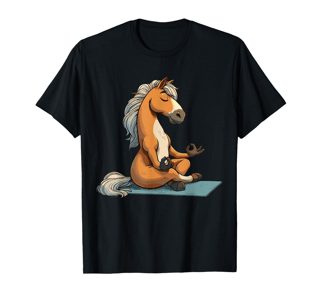 Meditation Horse Yoga Pose Relaxing T-Shirt - Streetwear Style Men Women - T-Shirt, Sweatshirt, Hoodie