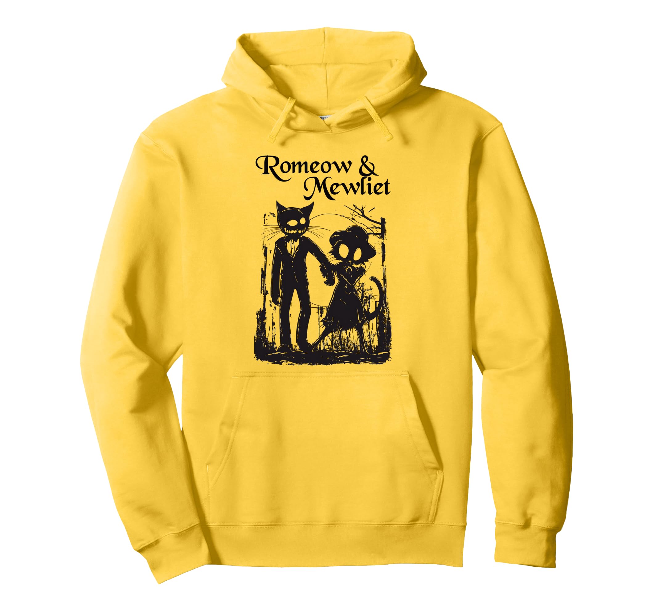 Romeow Mewliet Funny Cat Lover Hoodie - Casual Everyday Wear Men Women - T-Shirt, Sweatshirt, Hoodie