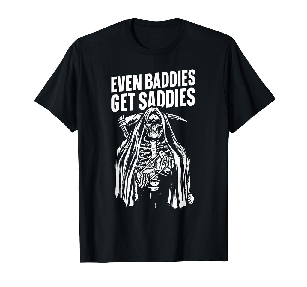 Bad Sad Baddie Mental Health Self Care Hoodie - Minimalist Print Men Women - T-Shirt, Sweatshirt, Hoodie