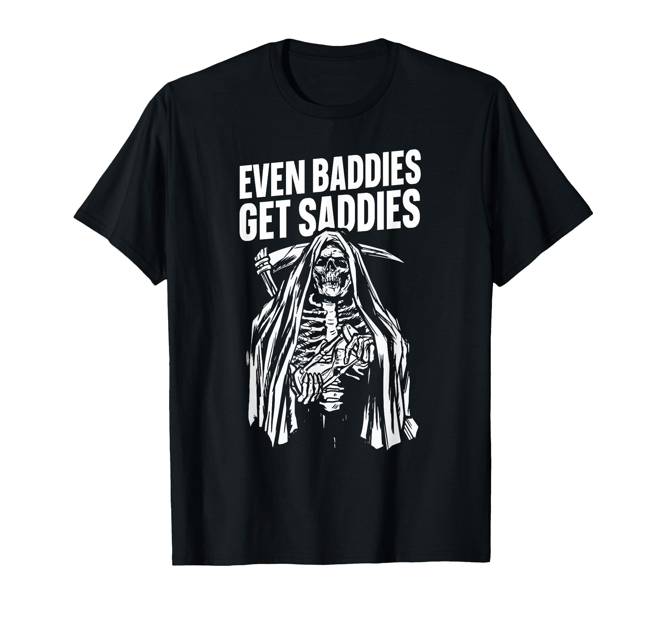Bad Sad Baddie Mental Health Self Care Hoodie - Minimalist Print Men Women - T-Shirt, Sweatshirt, Hoodie