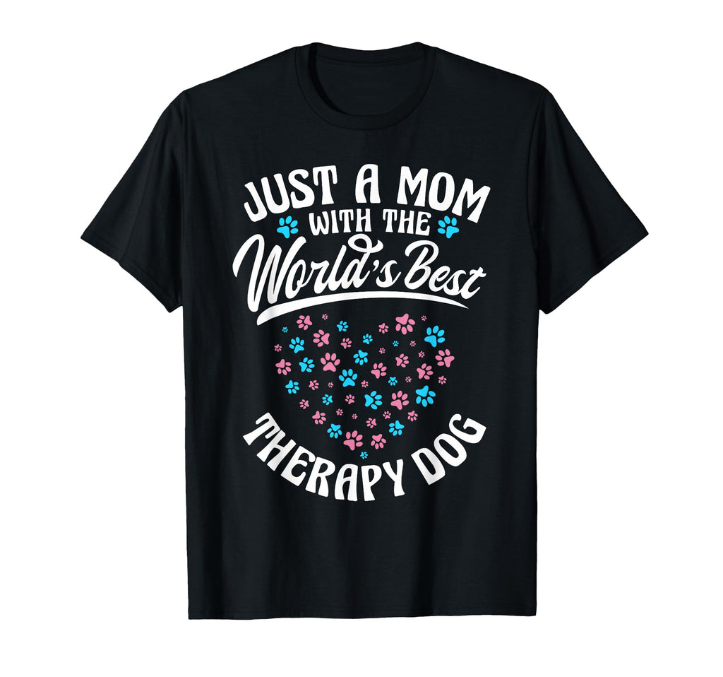 Worlds Best Therapy Dog T-Shirt - Custom Art Print Men Women - T-Shirt, Sweatshirt, Hoodie