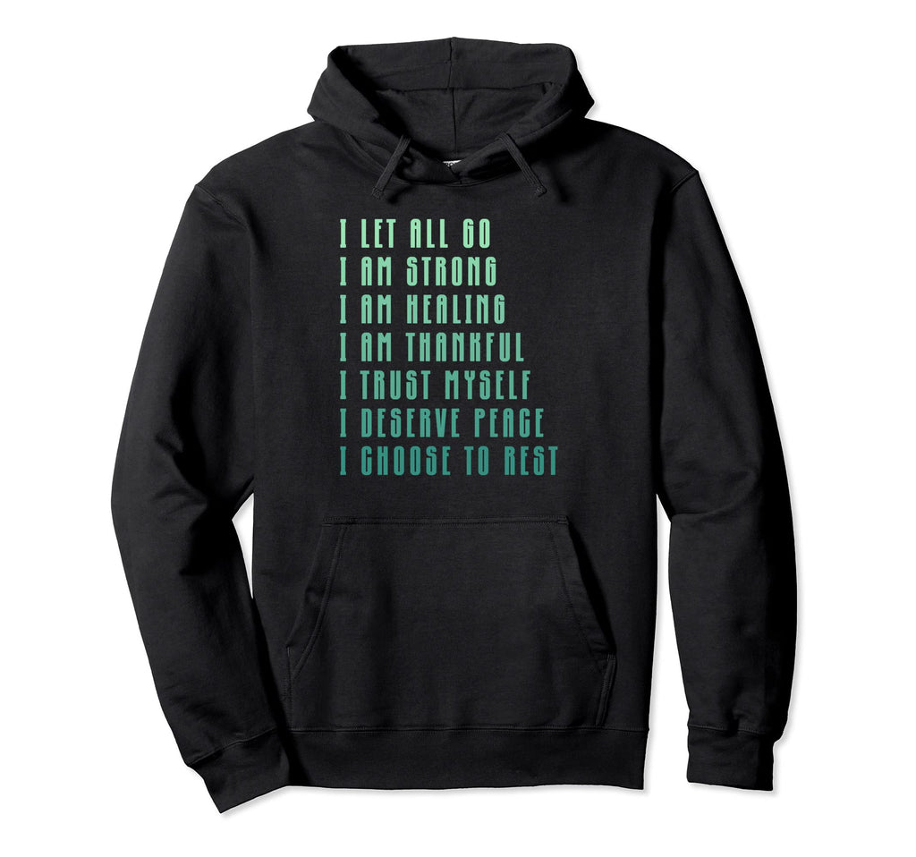 Bedtime Affirmations Adults Physical Hoodie - Custom Art Print Men Women - T-Shirt, Sweatshirt, Hoodie
