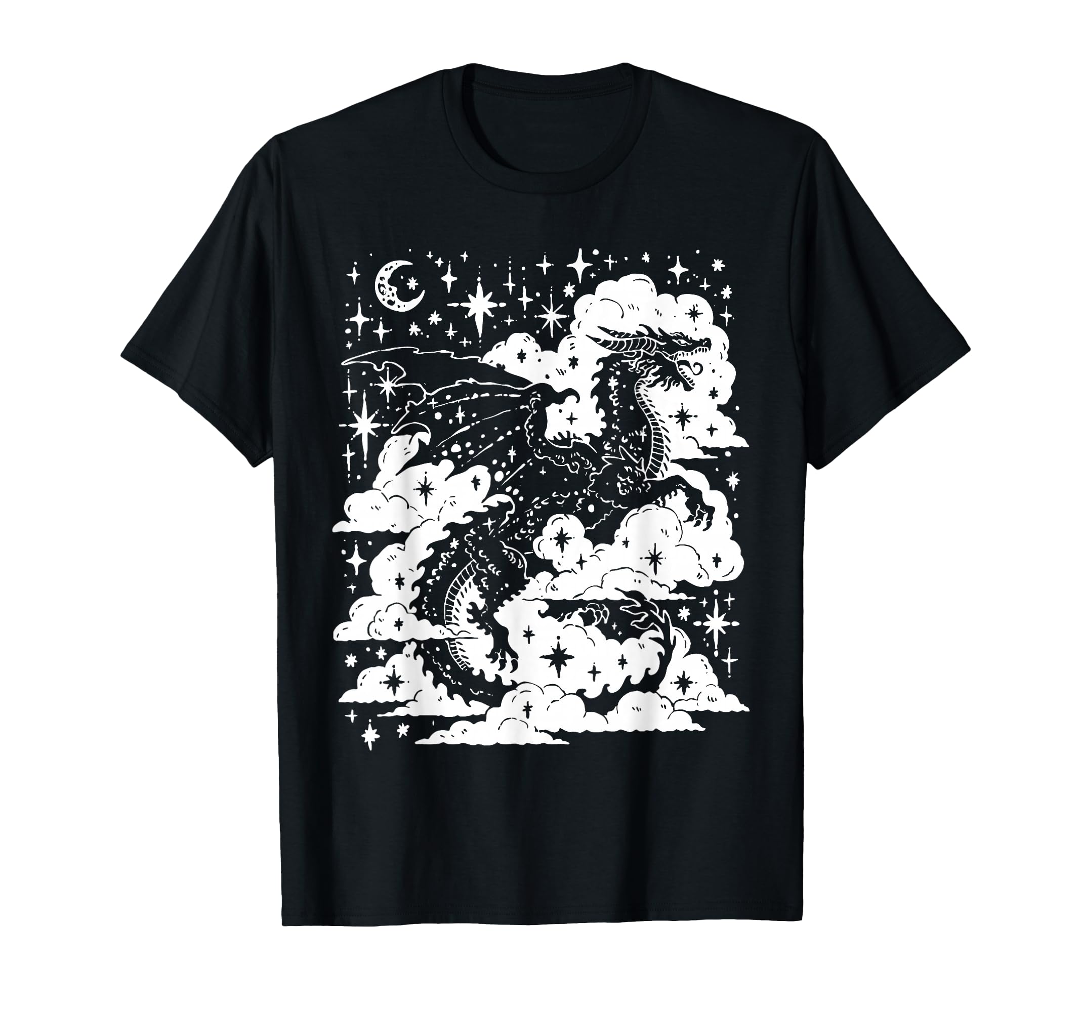 Dark Academia Fantasy Dragon Book T-Shirt - Streetwear Style for Adults - T-Shirt, Sweatshirt, Hoodie
