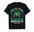 Wear Green Rainbow Mental Health T-Shirt - Custom Art Print Unisex - T-Shirt, Sweatshirt, Hoodie