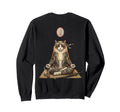 Japanese Irezumi Cat Meditation Sweatshirt - Aesthetic Graphic for Adults - T-Shirt, Sweatshirt, Hoodie