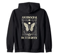 Antisocial Butterfly Gift Sweatshirt - Minimalist Print Unisex - T-Shirt, Sweatshirt, Hoodie