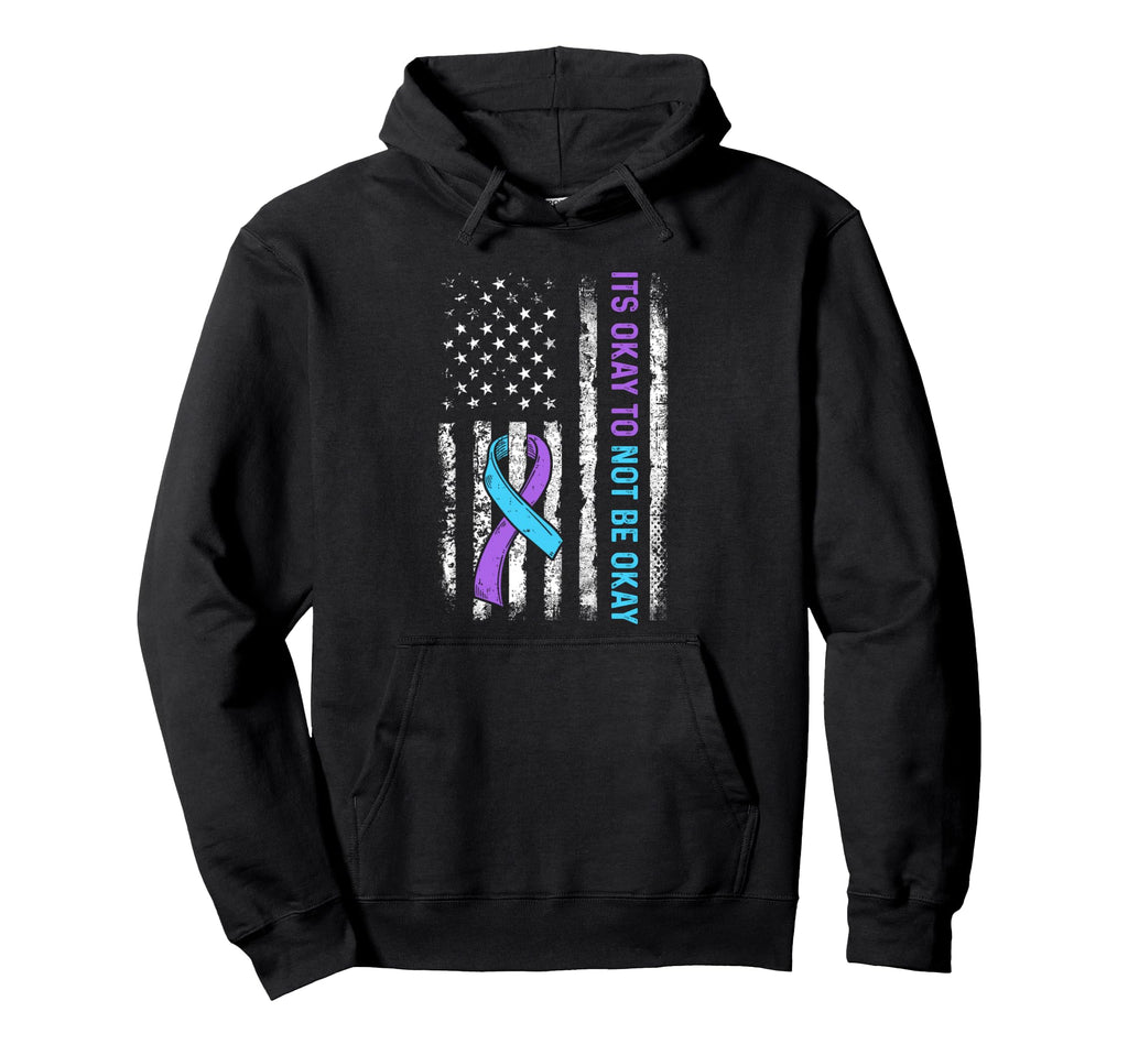 Its Okey To Not Be Okay Suicide Prevention Hoodie - Graphic Print Unisex - T-Shirt, Sweatshirt, Hoodie