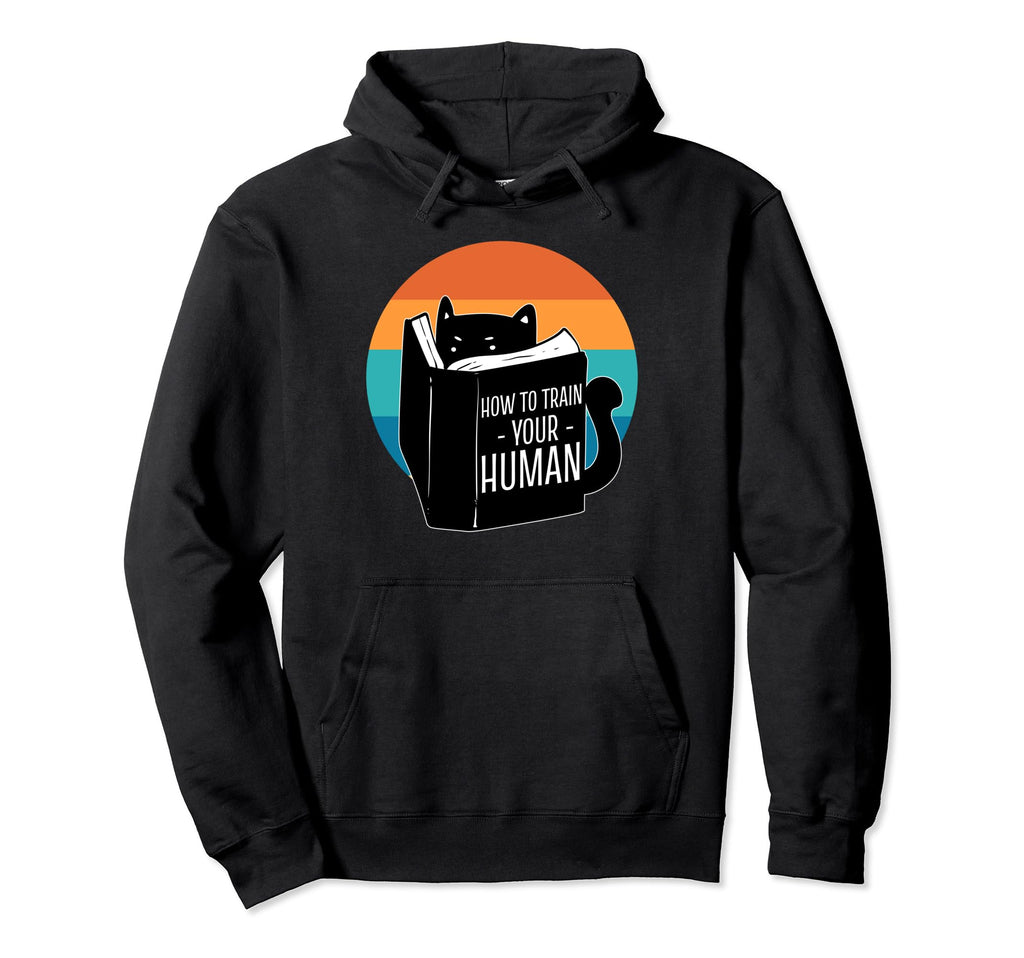 How To Train Your Human Bibliophile Hoodie - Trendy Graphic for Adults - T-Shirt, Sweatshirt, Hoodie