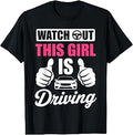 Funny New Driver Art for Women Teen Girls Student Drivers T-Shirt Unisex T-shirt, Sweatshirt, Hoodie, Long Sleeve Tee - T-Shirt, Sweatshirt, Hoodie