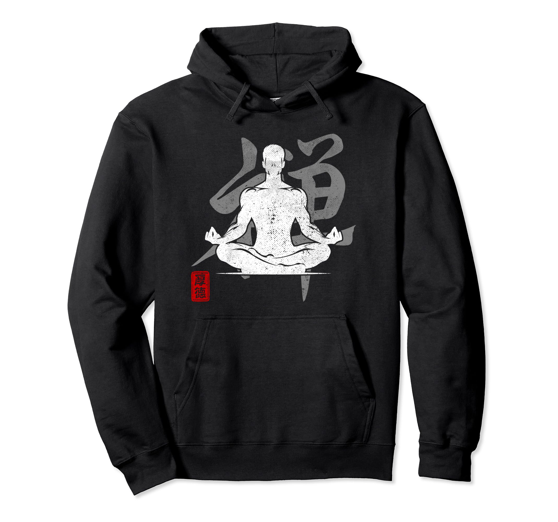 Yoga Zen Japan Kanji Art Meditation Om Hoodie - Trendy Graphic for Adults - T-Shirt, Sweatshirt, Hoodie