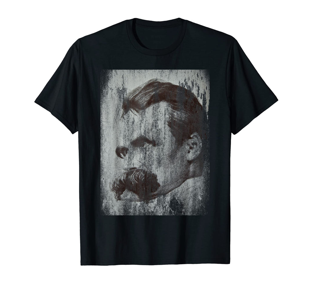 Friedrich Nietzsche Grunge Philosophy T-Shirt - Unique Graphic for Adults - T-Shirt, Sweatshirt, Hoodie