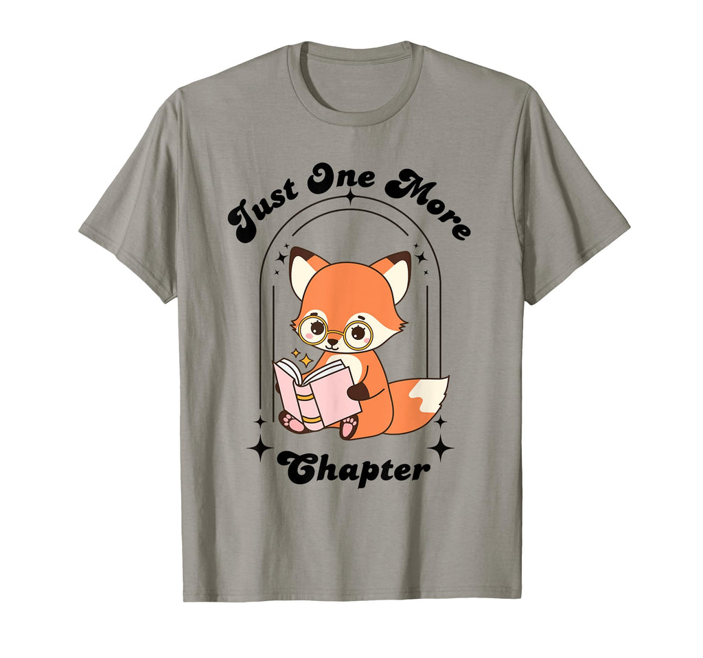 Just One More Chapter Fox Book T-Shirt - Fun Novelty Design for Adults - T-Shirt, Sweatshirt, Hoodie