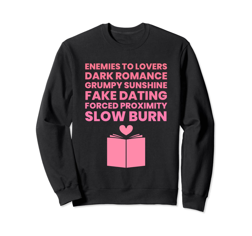 Bibliophile Romance Book Genre Sweatshirt - Casual Everyday Wear for Adults - T-Shirt, Sweatshirt, Hoodie