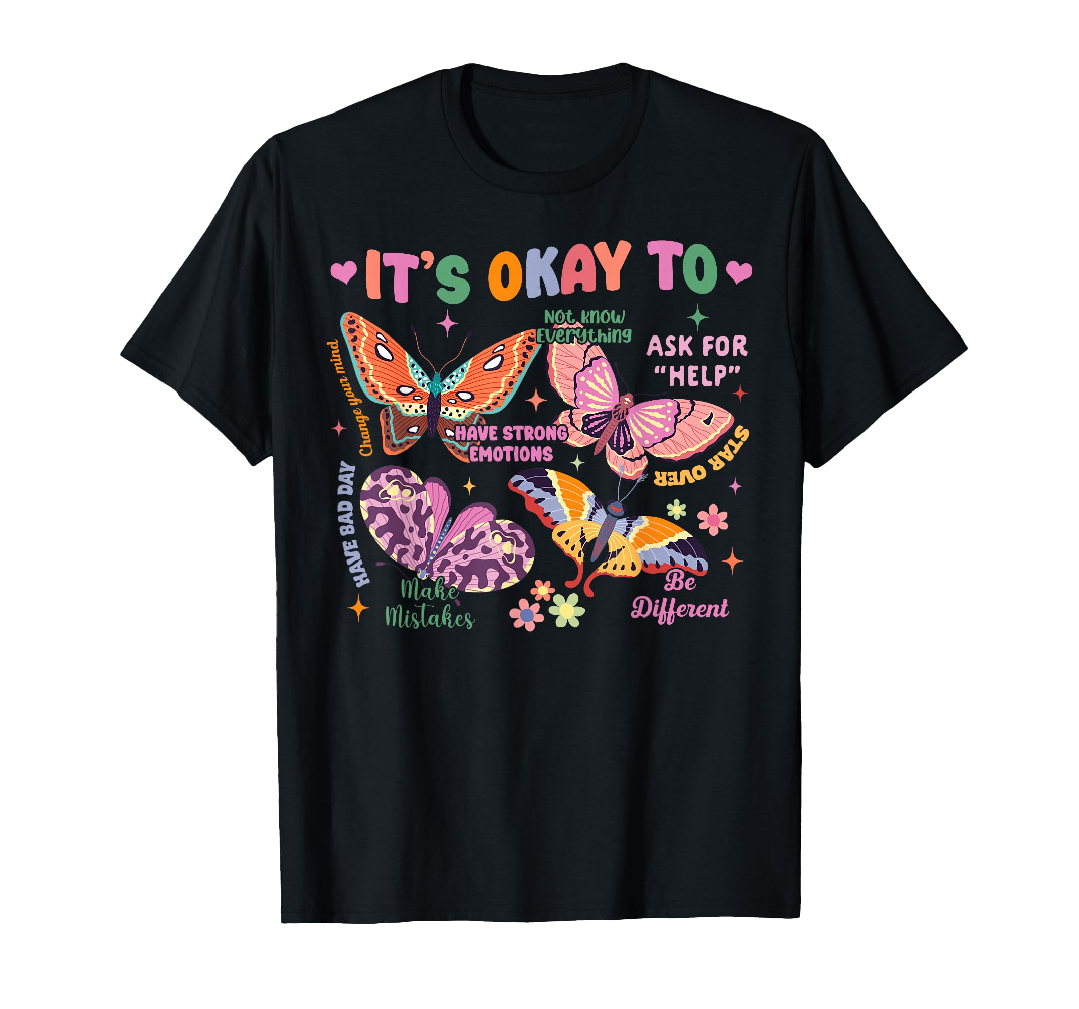 Mental Health Positive Vibes Self Love T-Shirt - Trendy Graphic for Adults - T-Shirt, Sweatshirt, Hoodie
