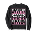 My Day Wake Up Read Books Drink Sweatshirt - Minimalist Print Men Women - T-Shirt, Sweatshirt, Hoodie