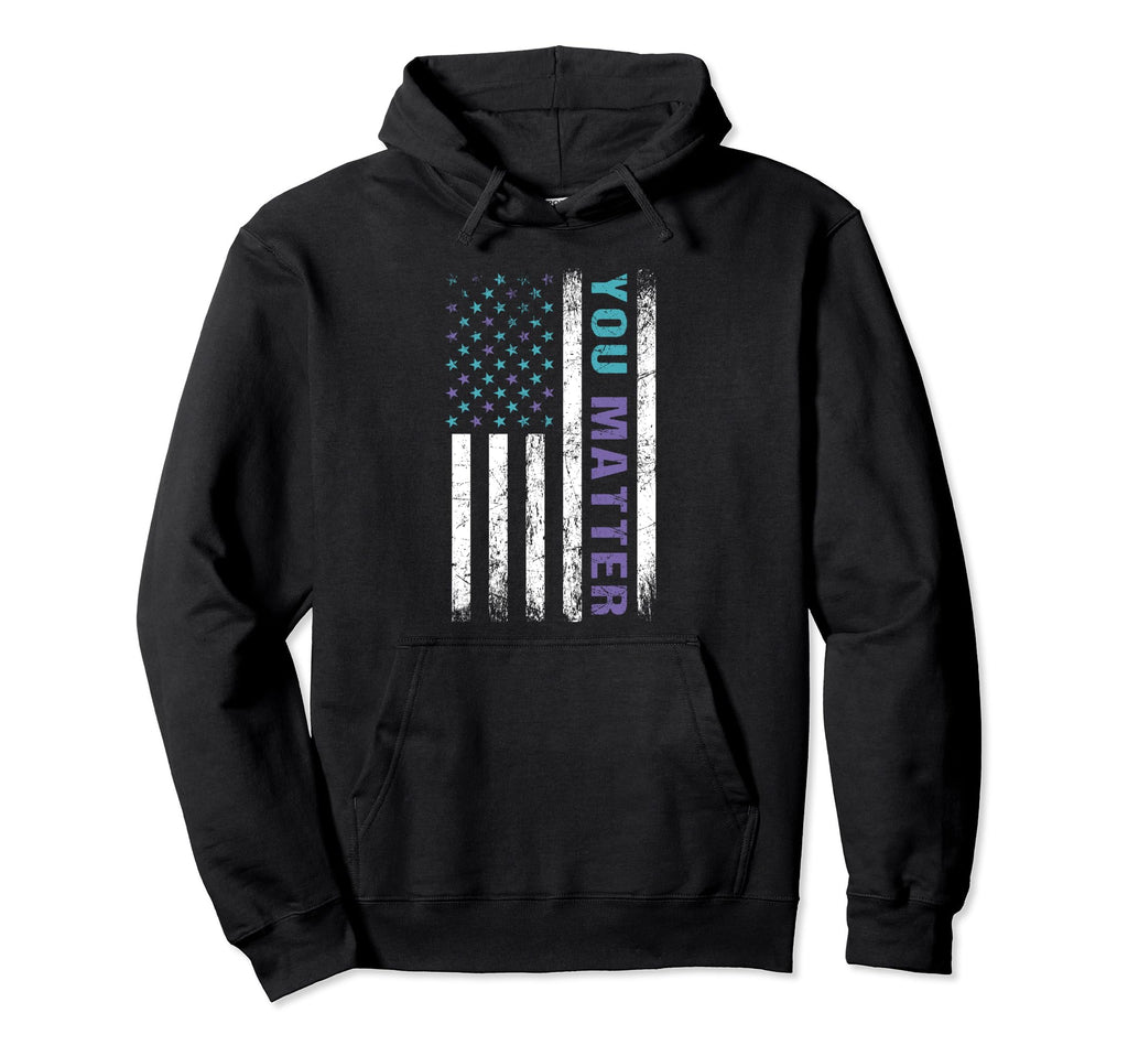 Suicide Awareness You Matter Mental Hoodie - Minimalist Print Men Women - T-Shirt, Sweatshirt, Hoodie
