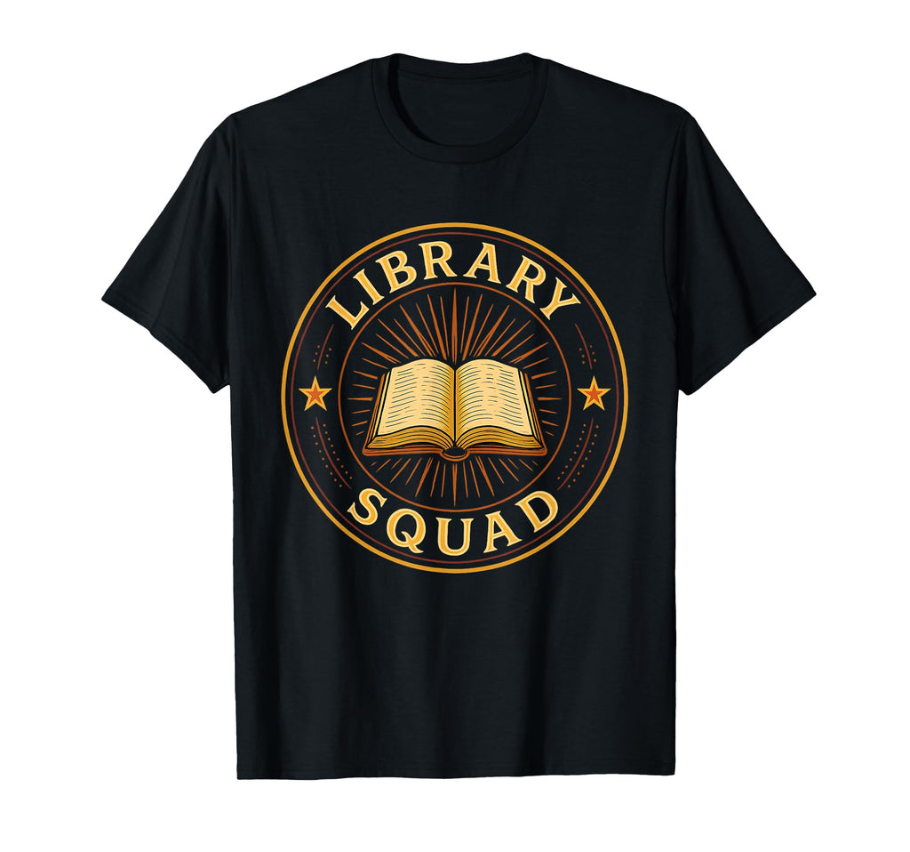 Library Squad Reading Stars Nerd Book T-Shirt - Trendy Graphic Men Women - T-Shirt, Sweatshirt, Hoodie
