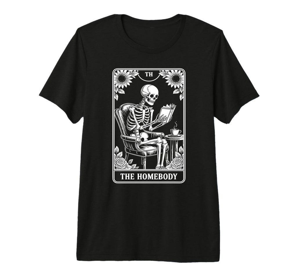Indoorsy Homebody Tarot Card Reading T-Shirt - Novelty Apparel Unisex - T-Shirt, Sweatshirt, Hoodie