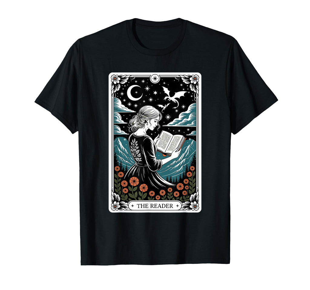 Reader Tarot Card Bookworm Books Lover T-Shirt - Unique Graphic for Adults - T-Shirt, Sweatshirt, Hoodie