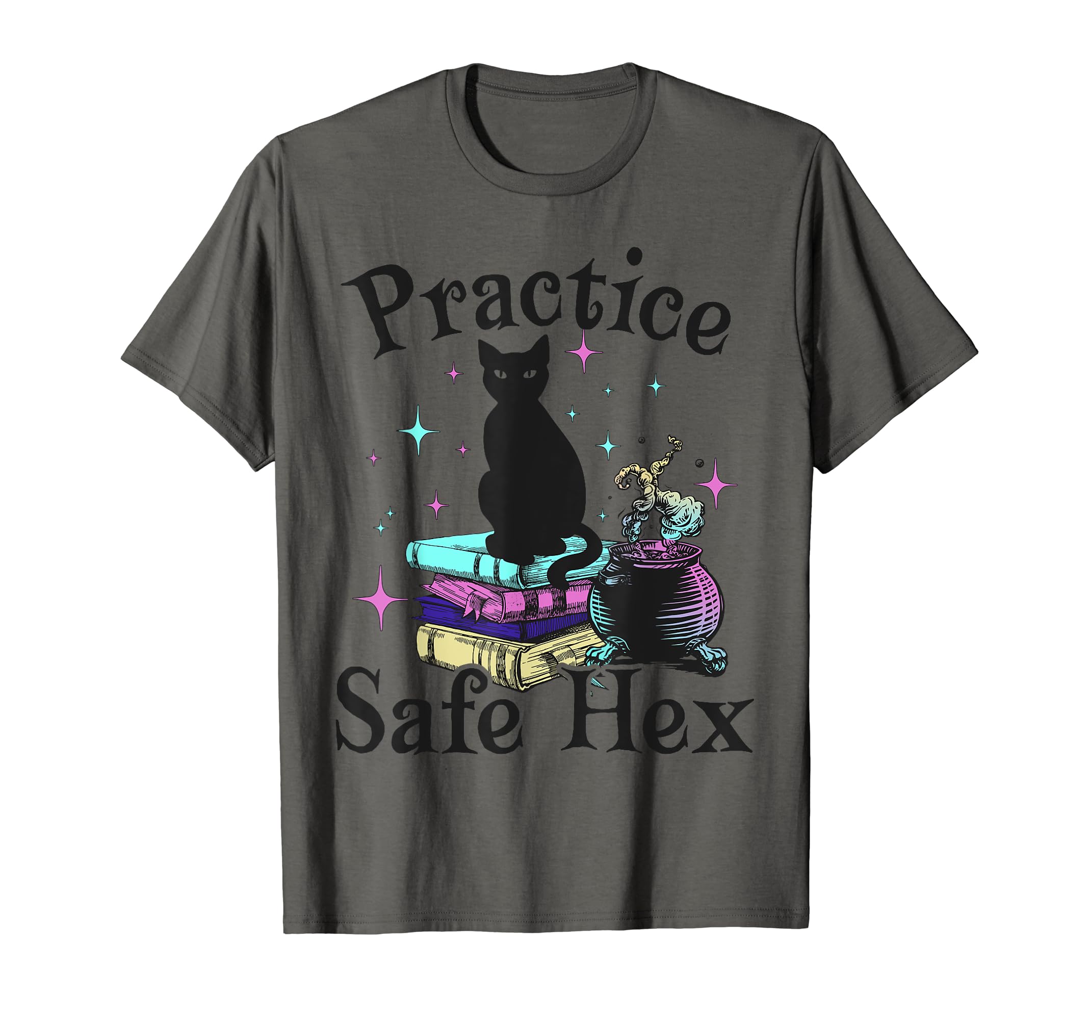 Practice Safe Hex Cat Literature Reading T-Shirt - Unique Graphic Unisex - T-Shirt, Sweatshirt, Hoodie