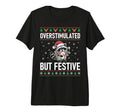 Overstimulated But Festive Raccoon T-Shirt - Custom Art Print Men Women - T-Shirt, Sweatshirt, Hoodie