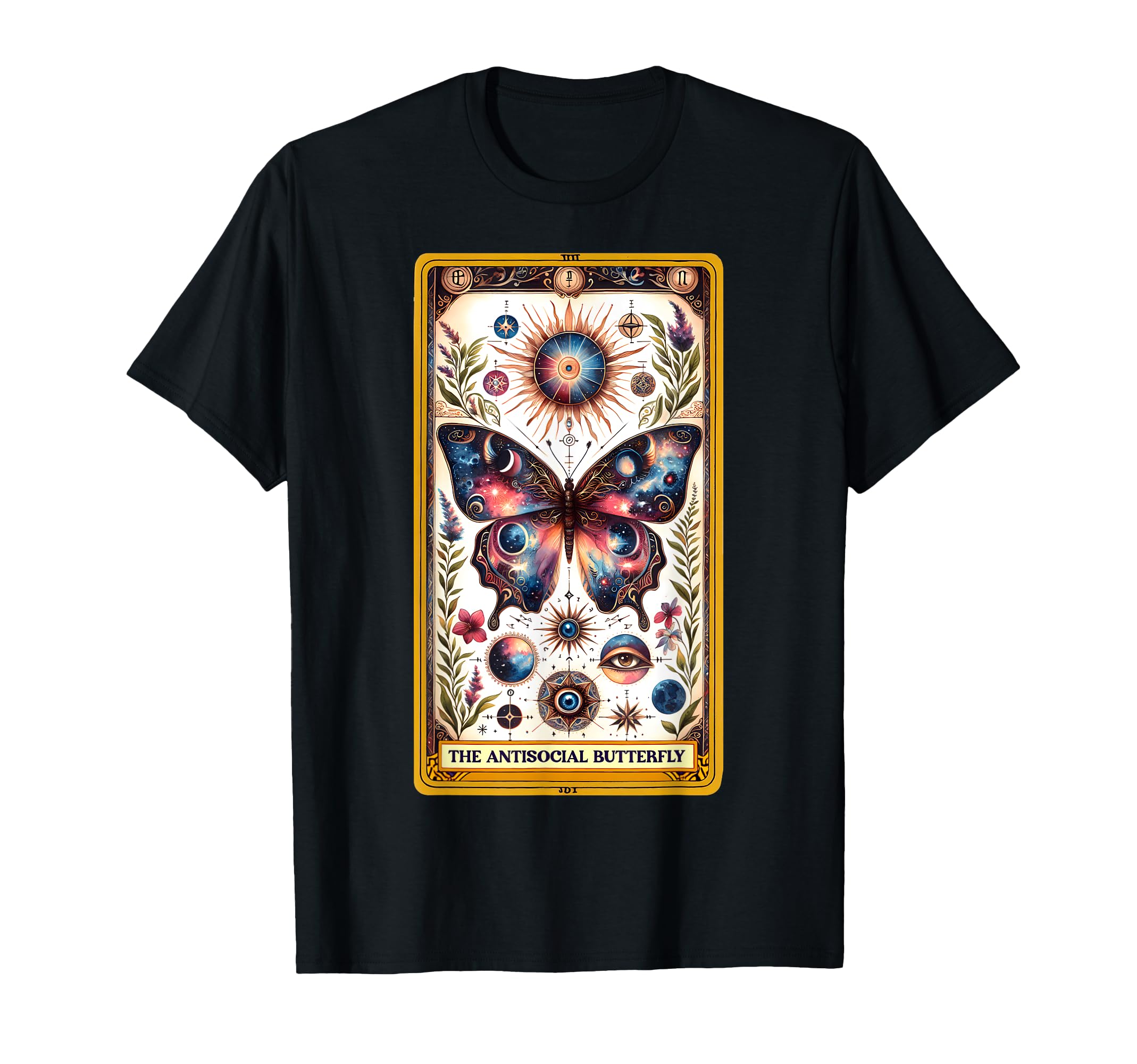 Antisocial Butterfly Tarot Card Introvert T-Shirt - Graphic Print Unisex - T-Shirt, Sweatshirt, Hoodie
