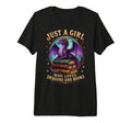 Just Who Loves Dragons And Books Fantasy T-Shirt - Custom Art Print Unisex - T-Shirt, Sweatshirt, Hoodie