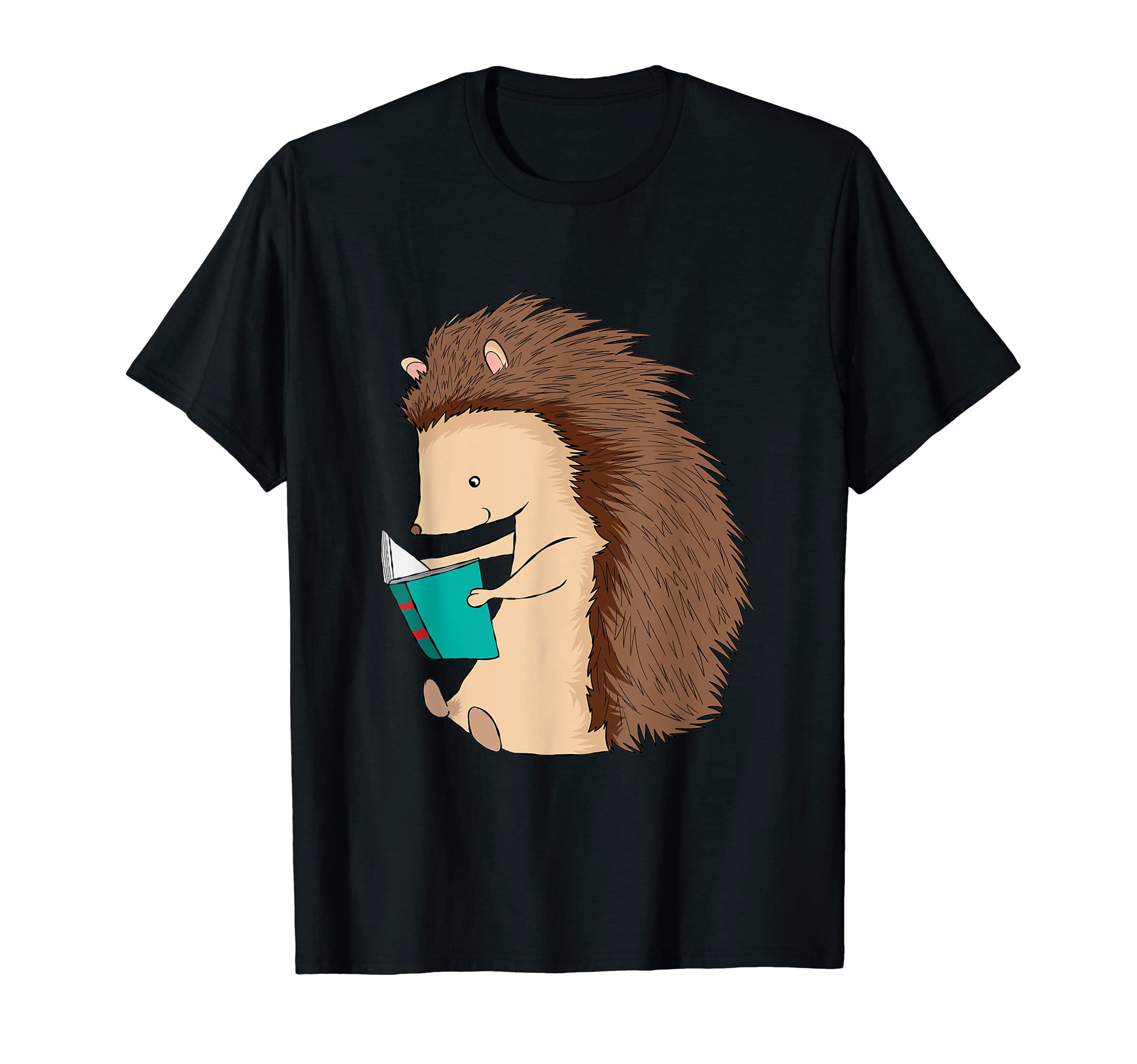Animal Reading Hedgehog Funny Book T-Shirt - Fun Novelty Design Unisex - T-Shirt, Sweatshirt, Hoodie