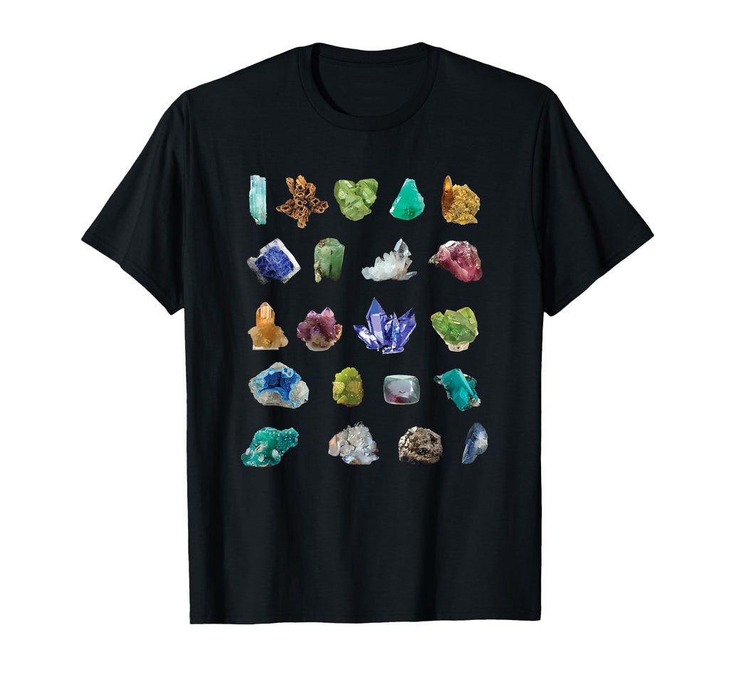Gems Minerals Crystal Rock T-Shirt - Custom Art Print Men Women - T-Shirt, Sweatshirt, Hoodie