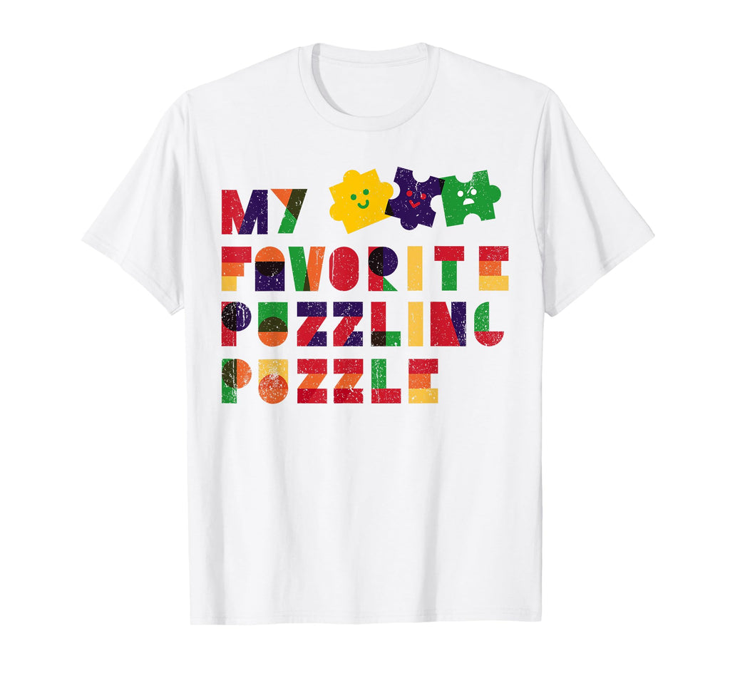 My Favorite Puzzle Puzzling Autism T-Shirt - Custom Art Print Unisex - T-Shirt, Sweatshirt, Hoodie