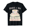 Books And Tea Pastel Book Lover T-Shirt - Graphic Print Men Women - T-Shirt, Sweatshirt, Hoodie