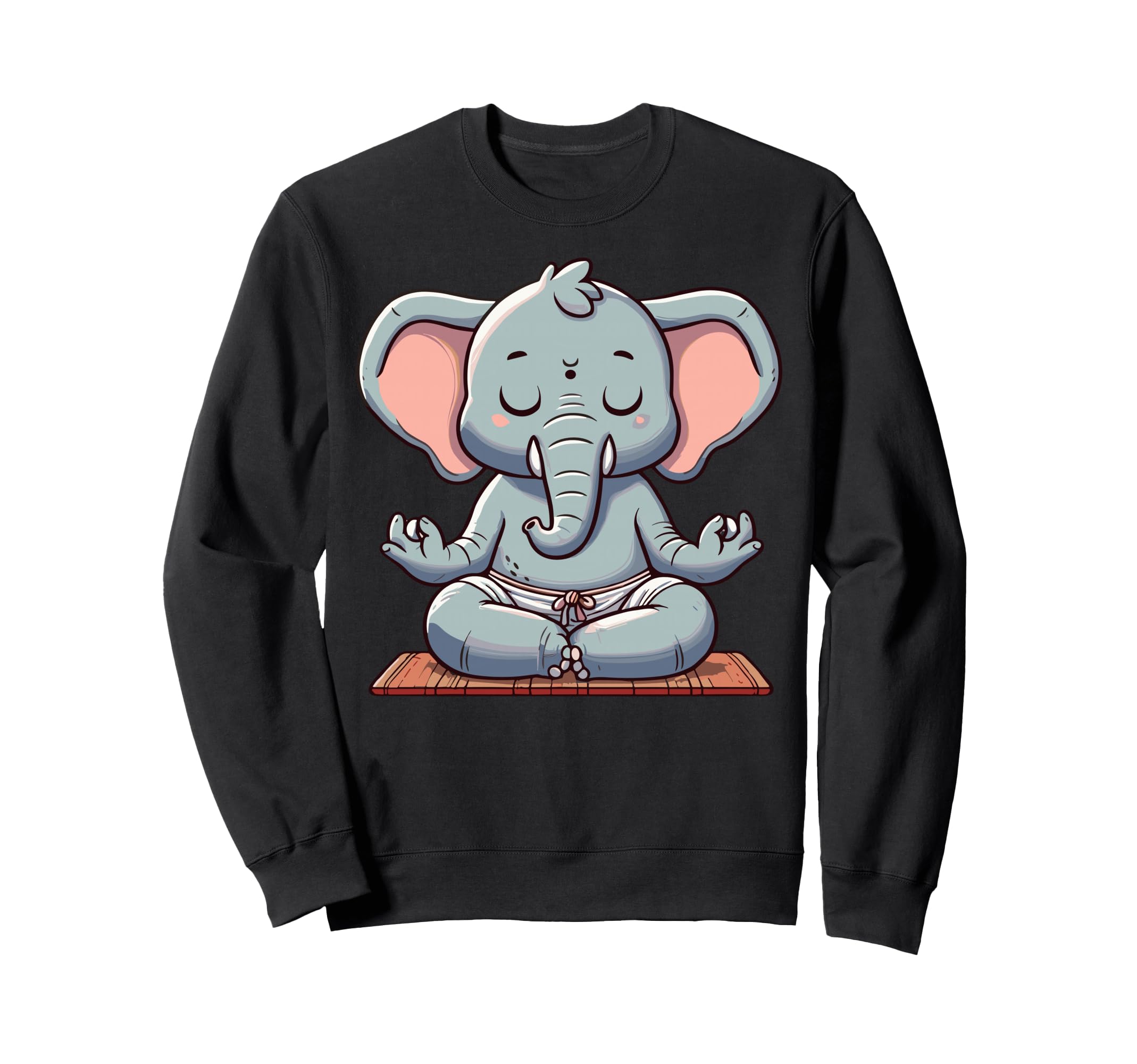 Meditation Elephant Yoga Pose Sweatshirt - Casual Everyday Wear Unisex - T-Shirt, Sweatshirt, Hoodie