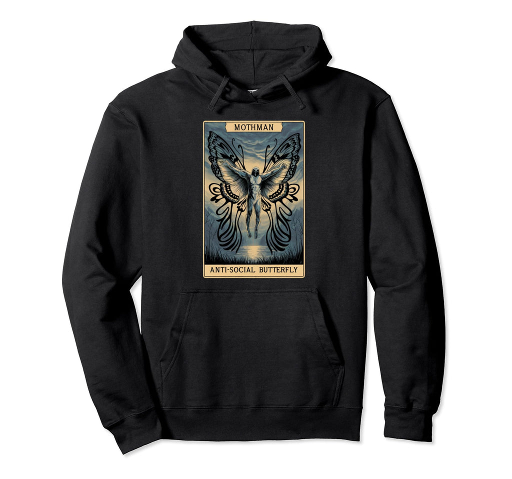 Antisocial Butterfly Fairy Grunge Hoodie - Trendy Graphic Men Women - T-Shirt, Sweatshirt, Hoodie