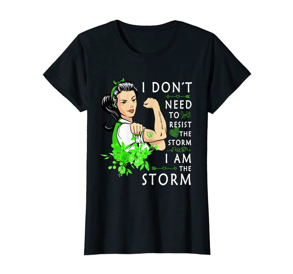 Womens Green Ribbon Resist Storm T-Shirt - Streetwear Style Men Women - T-Shirt, Sweatshirt, Hoodie
