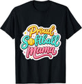 Proud Softball Mama Mom Mother Daughter Merch Unisex T-shirt, Sweatshirt, Hoodie, Long Sleeve Tee - T-Shirt, Sweatshirt, Hoodie