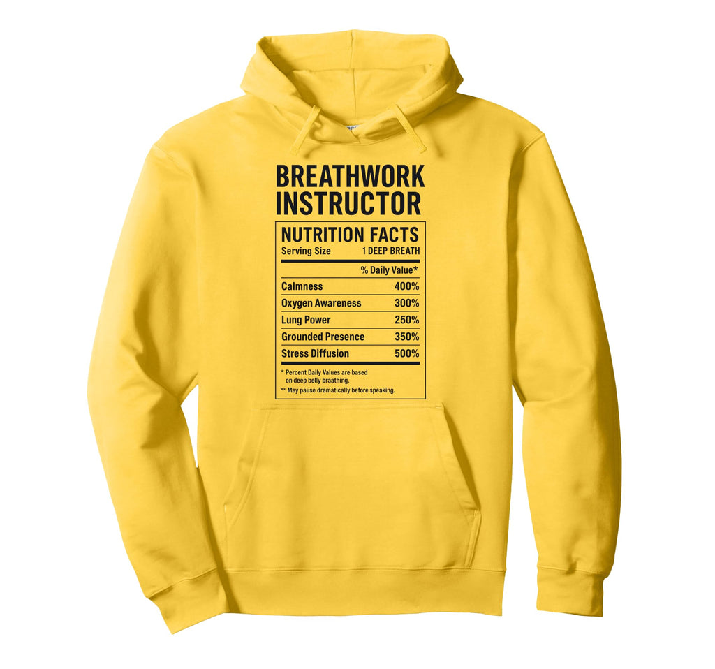 Breathwork Instructor Facts Hoodie - Graphic Print Men Women - T-Shirt, Sweatshirt, Hoodie