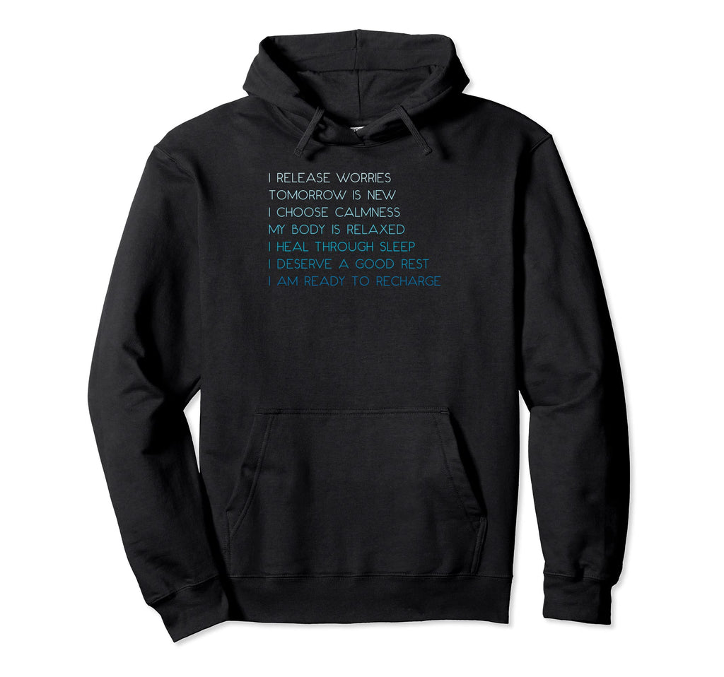 Bedtime Affirmations Health Air Hoodie - Aesthetic Graphic Men Women - T-Shirt, Sweatshirt, Hoodie