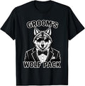 Groom's Wolf Pack T-Shirt Unisex T-shirt, Sweatshirt, Hoodie, Long Sleeve Tee - T-Shirt, Sweatshirt, Hoodie
