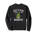 Cartoon Womens Just Who Loves Kawaii Sweatshirt - Trendy Graphic Men Women - T-Shirt, Sweatshirt, Hoodie