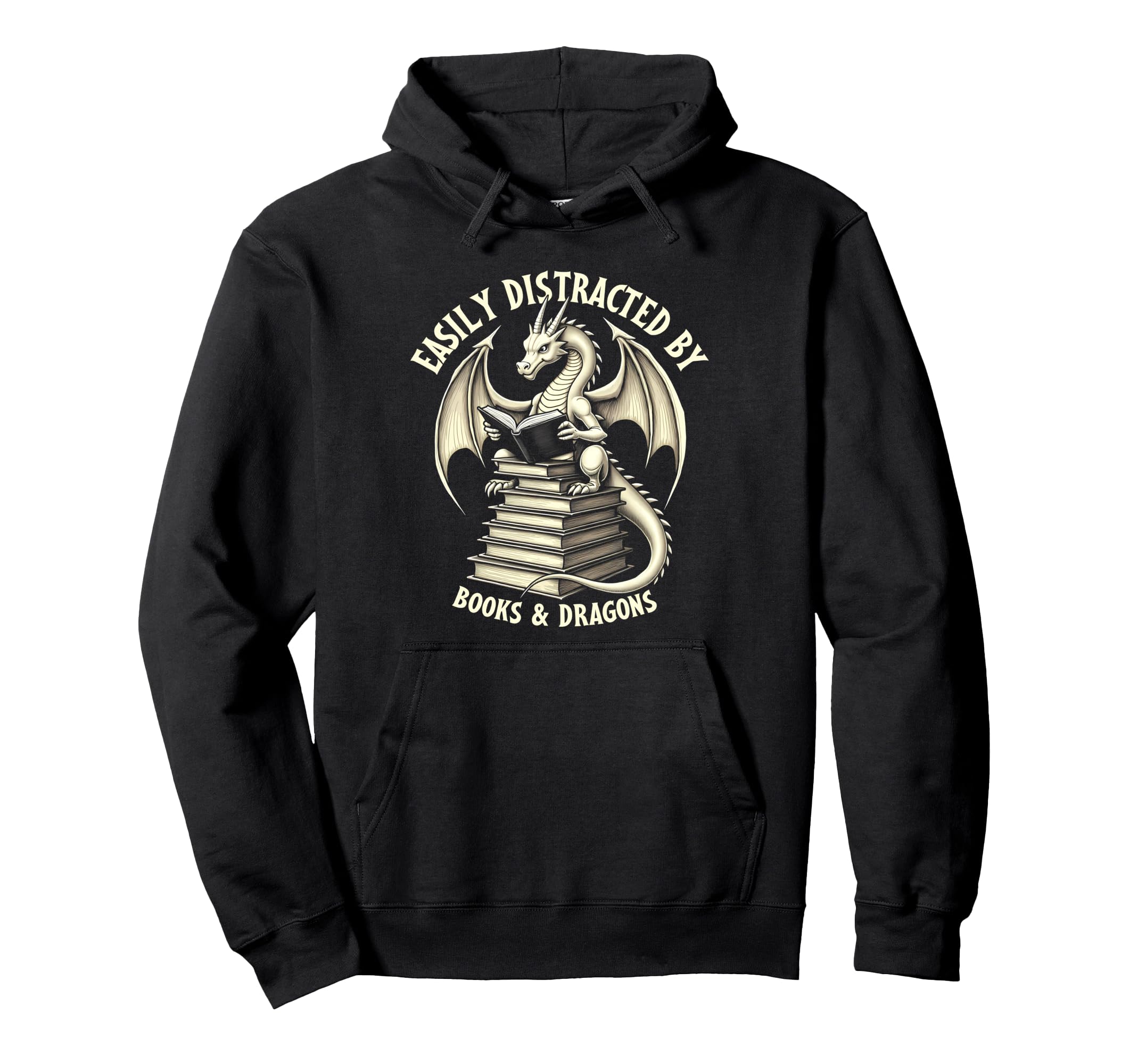 Reading Lover Easily Distracted Hoodie - Casual Everyday Wear Unisex - T-Shirt, Sweatshirt, Hoodie