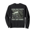 Know Worth Add Fish Self Love Sweatshirt - Trendy Graphic Men Women - T-Shirt, Sweatshirt, Hoodie